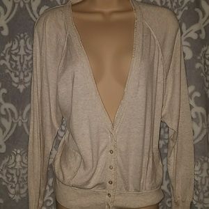 Lucky Brand Button Up Cardigan Sweater Medium